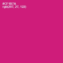 #CF1B7A - Cerise Red Color Image