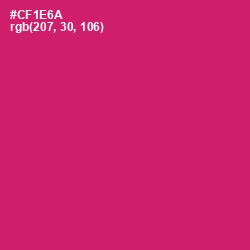 #CF1E6A - Cerise Red Color Image