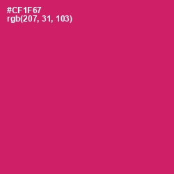 #CF1F67 - Cerise Red Color Image