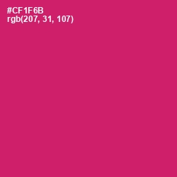 #CF1F6B - Cerise Red Color Image