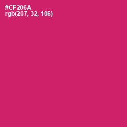 #CF206A - Cerise Red Color Image