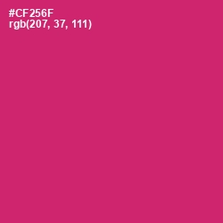 #CF256F - Cerise Red Color Image