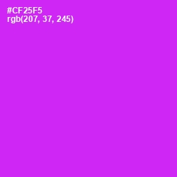 #CF25F5 - Magenta / Fuchsia Color Image