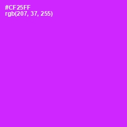 #CF25FF - Magenta / Fuchsia Color Image