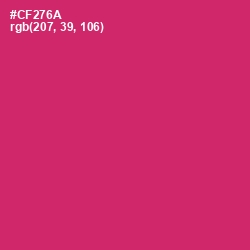 #CF276A - Cerise Red Color Image