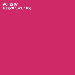 #CF2967 - Cerise Red Color Image