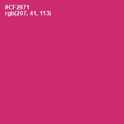 #CF2971 - Cerise Red Color Image