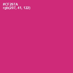 #CF297A - Cerise Red Color Image