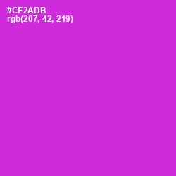 #CF2ADB - Razzle Dazzle Rose Color Image