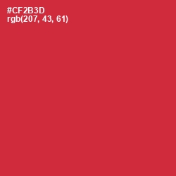 #CF2B3D - Flush Mahogany Color Image