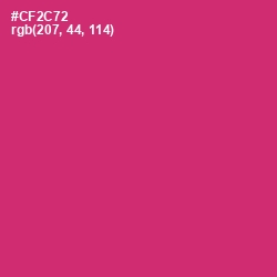 #CF2C72 - Cerise Red Color Image