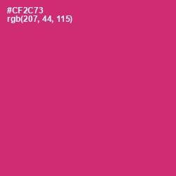 #CF2C73 - Cerise Red Color Image