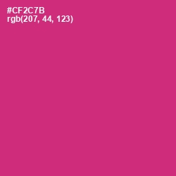 #CF2C7B - Cerise Red Color Image