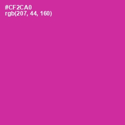 #CF2CA0 - Cerise Color Image