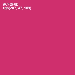 #CF2F6D - Cerise Red Color Image