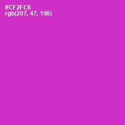 #CF2FC6 - Razzle Dazzle Rose Color Image