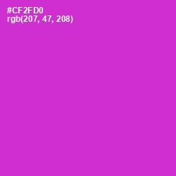 #CF2FD0 - Razzle Dazzle Rose Color Image