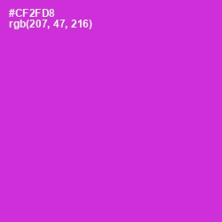 #CF2FD8 - Razzle Dazzle Rose Color Image