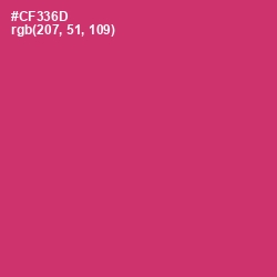 #CF336D - Cerise Red Color Image