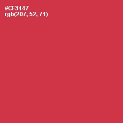 #CF3447 - Brick Red Color Image