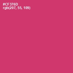 #CF376D - Cerise Red Color Image