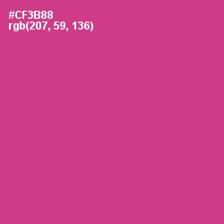 #CF3B88 - Cerise Color Image