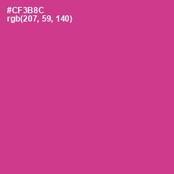 #CF3B8C - Cerise Color Image