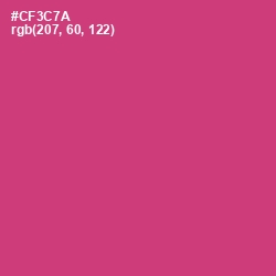 #CF3C7A - Cerise Red Color Image