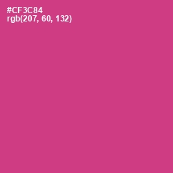 #CF3C84 - Cerise Color Image