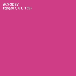#CF3D87 - Cerise Color Image