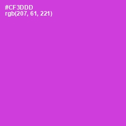#CF3DDD - Razzle Dazzle Rose Color Image