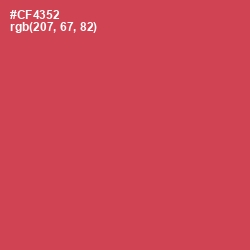 #CF4352 - Fuzzy Wuzzy Brown Color Image