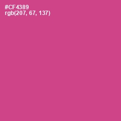#CF4389 - Mulberry Color Image