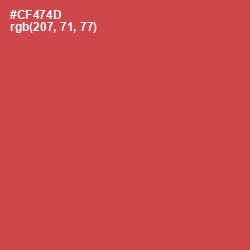 #CF474D - Fuzzy Wuzzy Brown Color Image