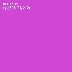 #CF47D4 - Fuchsia Pink Color Image