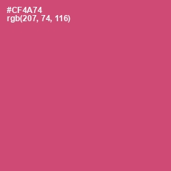 #CF4A74 - Cabaret Color Image