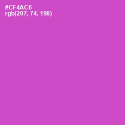 #CF4AC6 - Fuchsia Pink Color Image