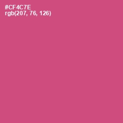 #CF4C7E - Cranberry Color Image