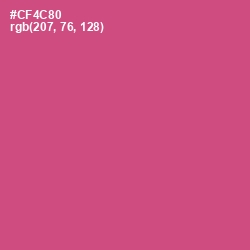 #CF4C80 - Mulberry Color Image