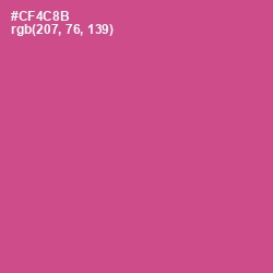 #CF4C8B - Mulberry Color Image