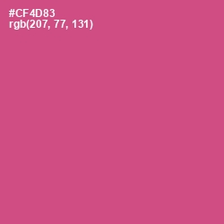 #CF4D83 - Mulberry Color Image