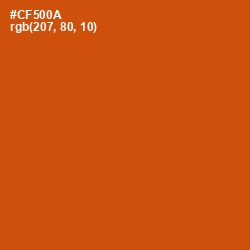 #CF500A - Burnt Orange Color Image