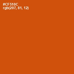 #CF510C - Burnt Orange Color Image