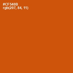 #CF540B - Burnt Orange Color Image