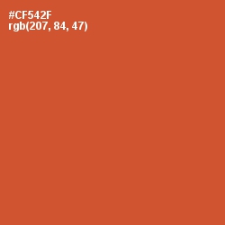 #CF542F - Flame Pea Color Image