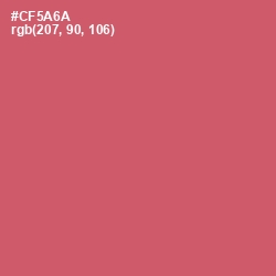 #CF5A6A - Cabaret Color Image