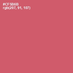 #CF5B6B - Cranberry Color Image