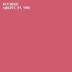 #CF5B6D - Cranberry Color Image