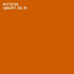 #CF5C00 - Tenn Color Image