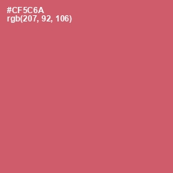 #CF5C6A - Cranberry Color Image